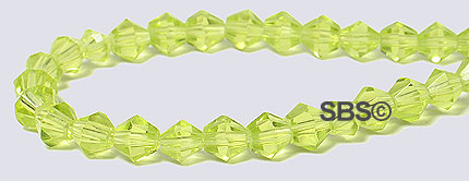 Oriental Crystal 4mm Bicone - Lime