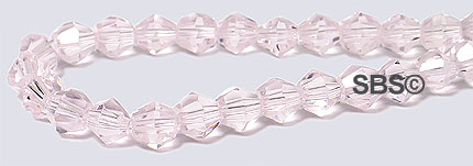 Oriental Crystal 4mm Bicone - Lt. Pink