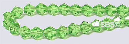 Oriental Crystal 4mm Bicone - Peridot