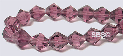 Oriental Crystal 6mm Bicone - Amethyst