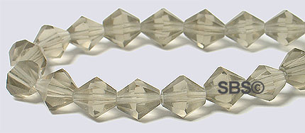 Oriental Crystal 6mm Bicone - Black Diamond