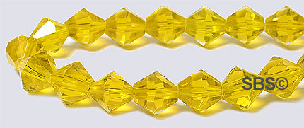 Oriental Crystal 6mm Bicone - Citrine