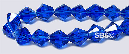 Oriental Crystal 6mm Bicone - Cobalt