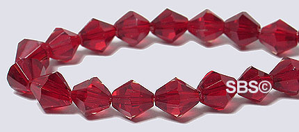 Oriental Crystal 6mm Bicone - Garnet