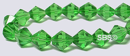 Oriental Crystal 6mm Bicone - Grass Green