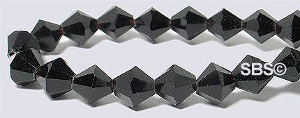 Oriental Crystal 6mm Bicone - Jet