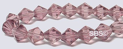 Oriental Crystal 6mm Bicone - Lt. Amethyst