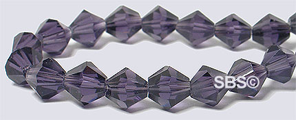 Oriental Crystal 6mm Bicone - Tanzanite