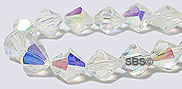 Oriental Crystal 8mm Bicone - Crystal AB