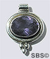 Sterling Silver / Gemstone 10x13mm  Iolite
