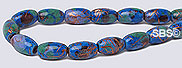Picasso Magnetic Hematite 4x7 Rice - Blue