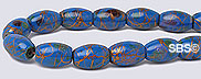 Picasso Magnetic Hematite 5x8 Rice - Blue