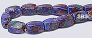 Picasso Magnetic Hematite 5x8 (4-sided) Swirl - Purple