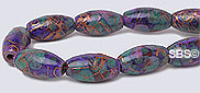 Picasso Magnetic Hematite 6x12 Rice - Purple