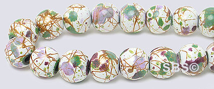 Picasso Magnetic Hematite 6mm - White