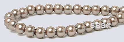 Pearl Magnetic Hematite 4mm-Bronze
