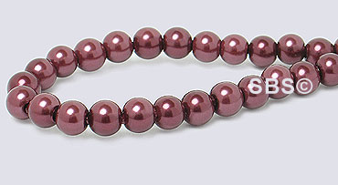 Pearl Magnetic Hematite 4mm-Burgundy