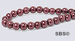 Pearl Magnetic Hematite 4mm-Burgundy