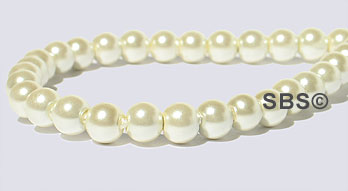 Pearl Magnetic Hematite 4mm-Cream