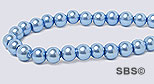 Pearl Magnetic Hematite 4mm-Light Sapphire