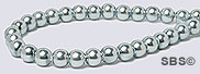Pearl Magnetic Hematite 4mm-Silver