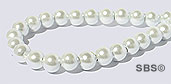 Pearl Magnetic Hematite 4mm-White