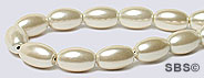 Pearl Magnetic Hematite 5x8 Rice-Cream