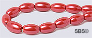 Pearl Magnetic Hematite 5x8 Rice-Red