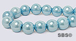 Pearl Magnetic Hematite 6mm-Aqua