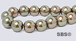 Pearl Magnetic Hematite 6mm-Bronze