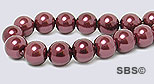 Pearl Magnetic Hematite 6mm-Burgundy