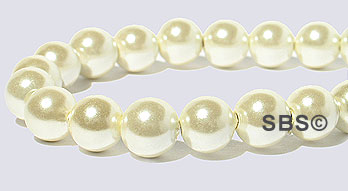 Pearl Magnetic Hematite 6mm-Cream