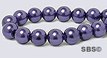 Pearl Magnetic Hematite 6mm-Dark Purple