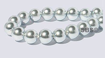 Pearl Magnetic Hematite 6mm-Silver