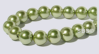 Pearl Magnetic Hematite 6mm-Olive