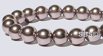 Pearl Magnetic Hematite 6mm-Purple Metallic