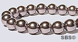 Pearl Magnetic Hematite 6mm-Purple Metallic