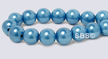 Pearl Magnetic Hematite 6mm-Turquoise