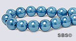 Pearl Magnetic Hematite 6mm-Turquoise
