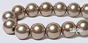 Pearl Magnetic Hematite 8mm-Bronze