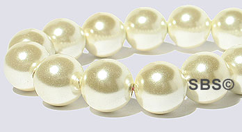 Pearl Magnetic Hematite 8mm-Cream