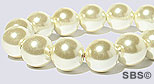 Pearl Magnetic Hematite 8mm-Cream