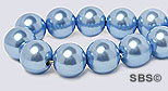 Pearl Magnetic Hematite 8mm-Light Sapphire