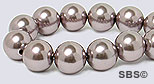 Pearl Magnetic Hematite 8mm-Purple Metallic