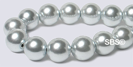 Pearl Magnetic Hematite 8mm-Silver