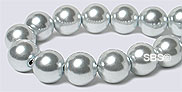 Pearl Magnetic Hematite 8mm-Silver