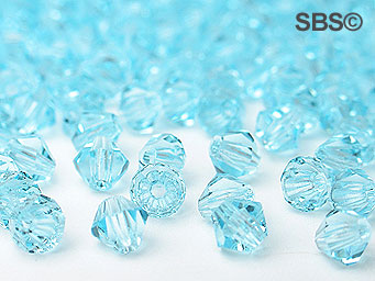 Preciosa 4mm Bicone - Aquamarine (72) count