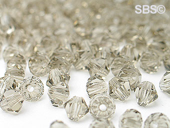 Preciosa 4mm Bicone - Black Diamond  (72) count