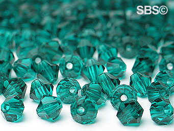 Preciosa 4mm Bicone - Dark Zircon (72) count