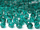 Preciosa 4mm Bicone - Dark Zircon (72) count